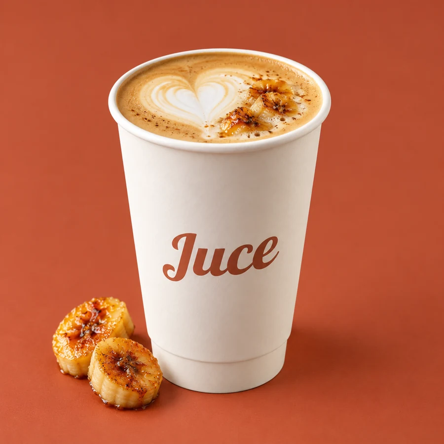 Caramelized banana latte Juce