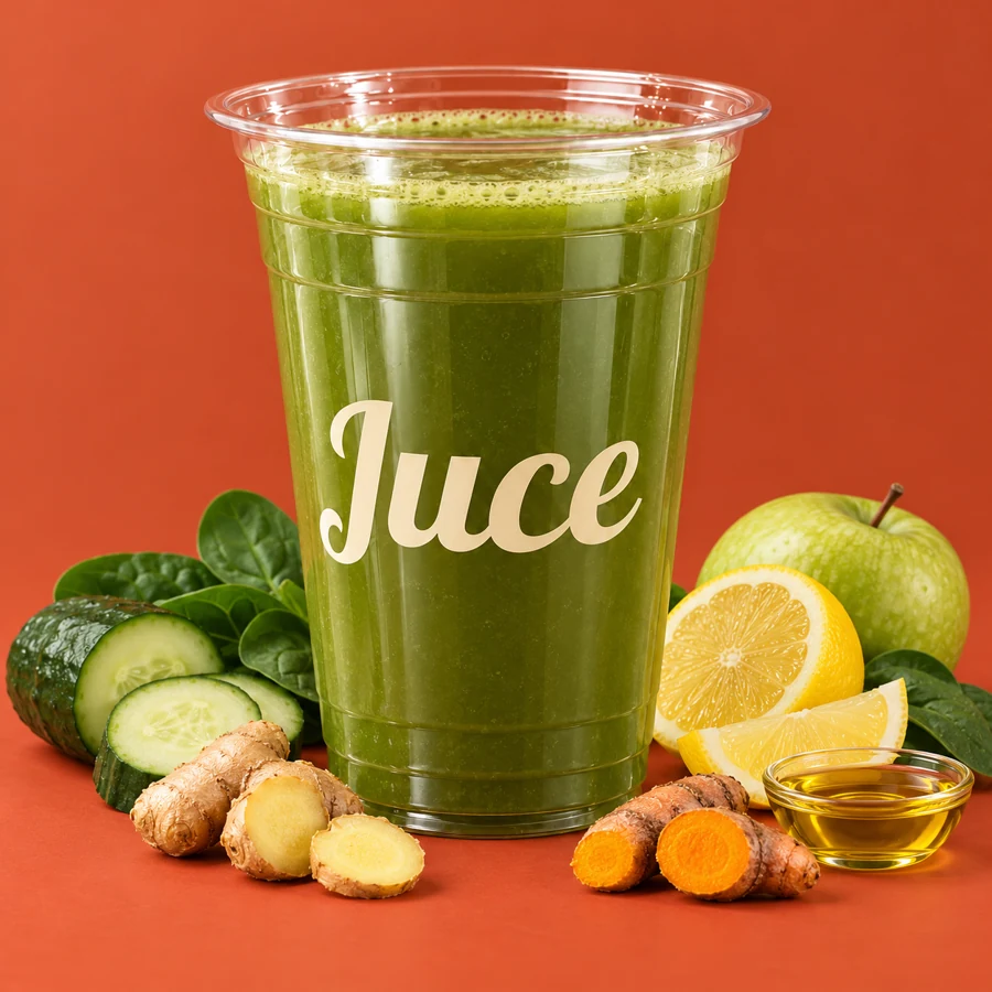 Gaia dans son contenant Juce